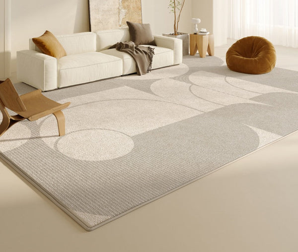 Abstract Contemporary Rugs for Bedroom, Dining Room Floor Rugs, Grey Modern Rugs under Sofa, Large Modern Rugs in Living Room, Modern Rugs for Office-artworkcanvas