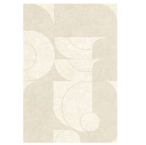 Modern Cream Color Rugs for Living Room, Modern Rugs under Sofa, Abstract Contemporary Rugs for Bedroom, Dining Room Floor Rugs, Modern Rugs for Office-artworkcanvas