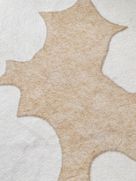 Circular Rugs for Dining Table, Abstract Contemporary Rugs for Bedroom, Modern Round Rugs under Coffee Table, Modern Cream Color Rugs for Living Room-artworkcanvas