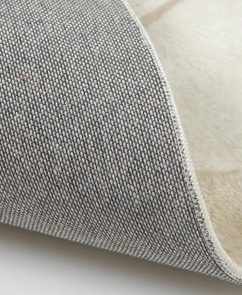 Contemporary Modern Rugs, Flower Pattern Circular Modern Rugs under Chairs, Geometric Round Rugs for Dining Room, Bedroom Abstract Modern Area Rugs-artworkcanvas
