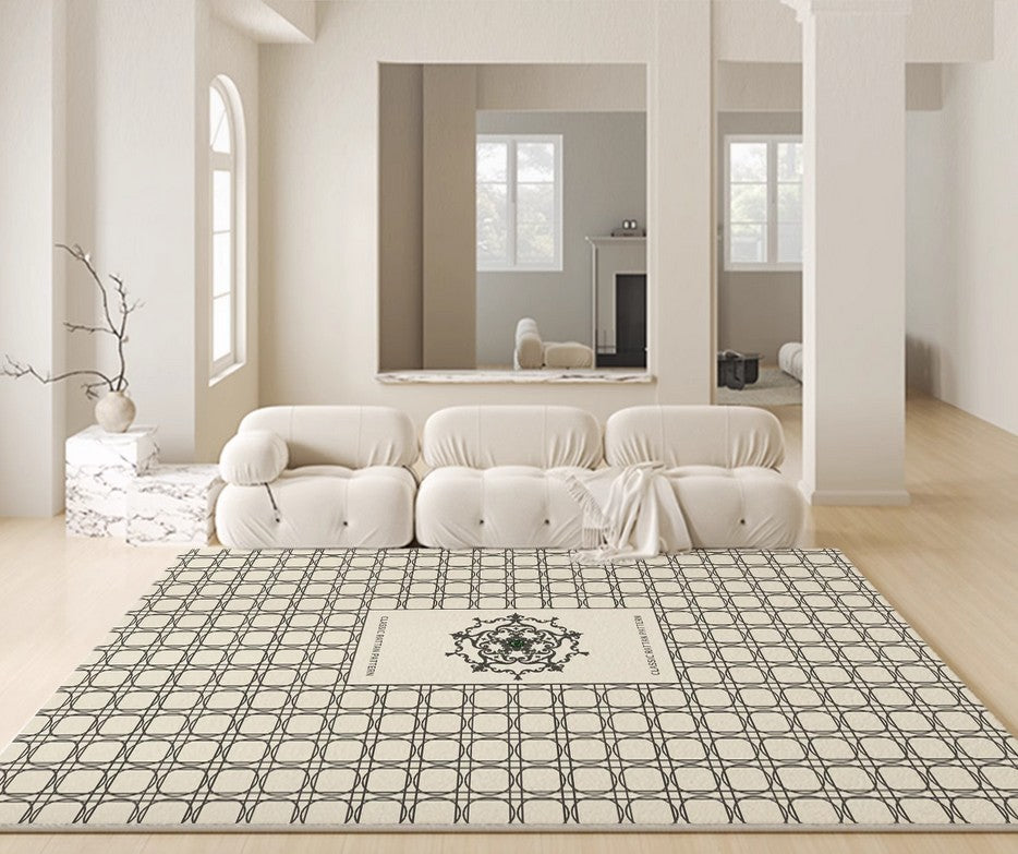 Geometric Modern Rugs for Dining Room, Contemporary Modern Rugs for Living Room, Mid Century Modern Rugs for Interior Design-artworkcanvas