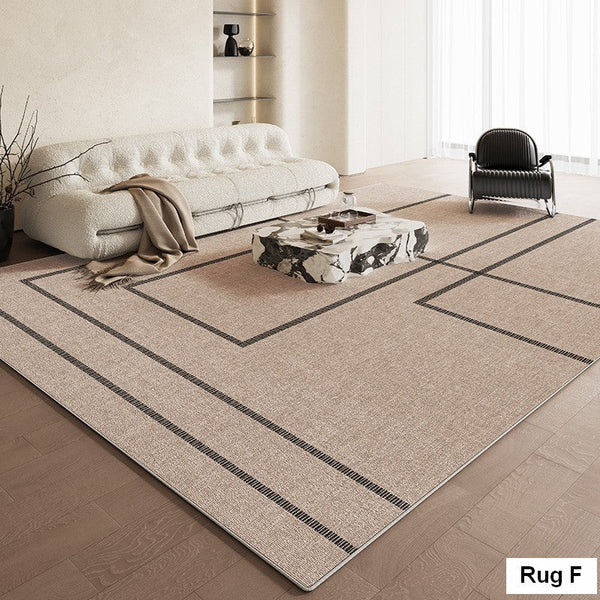 Bedroom Floor Rugs, Simple Abstract Rugs for Living Room, Contemporary Abstract Rugs for Dining Room, Modern Rug Ideas for Living Room-artworkcanvas