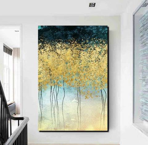 Buy Wall Art Online, Simple Abstract Art, Simple Modern Art, Bedroom Wall Art Ideas, Tree Paintings, Large Acrylic Painting on Canvas-artworkcanvas