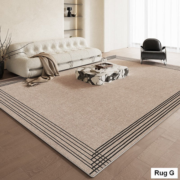 Contemporary Abstract Rugs for Dining Room, Simple Abstract Rugs for Living Room, Bedroom Floor Rugs, Modern Rug Ideas for Living Room-artworkcanvas