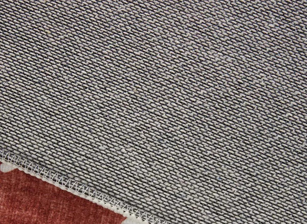 Dining Room Modern Red Rugs, Contemporary Modern Rugs for Bedroom, Modern Area Rugs under Sofa, Mid Century Area Rugs for Living Room-artworkcanvas