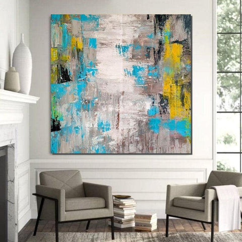 Modern Wall Art Ideas, Abstract Wall Painting, Huge Abstract Artwork, Extra Large Paintings for Livingroom, Simple Modern Art, Modern Canvas Painting-artworkcanvas