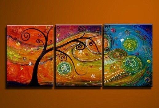 Large Acrylic Painting, Tree of Life Painting, Abstract Painting on Ca –  artworkcanvas
