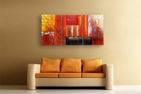 Red Abstract Painting, Abstract Art, Canvas Painting, Abstract Art for Sale-artworkcanvas