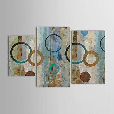 Modern Wall Art Paintings, 3 Piece Wall Art, Abstract Acrylic Paintings, Hand Painted Acrylic Paintings-artworkcanvas