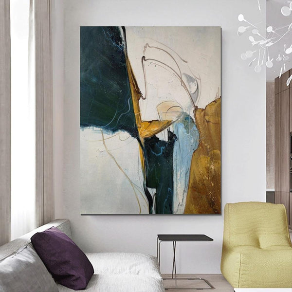 Large Abstract Paintings on Canvas, Hand Painted Canvas Art, Acrylic P ...