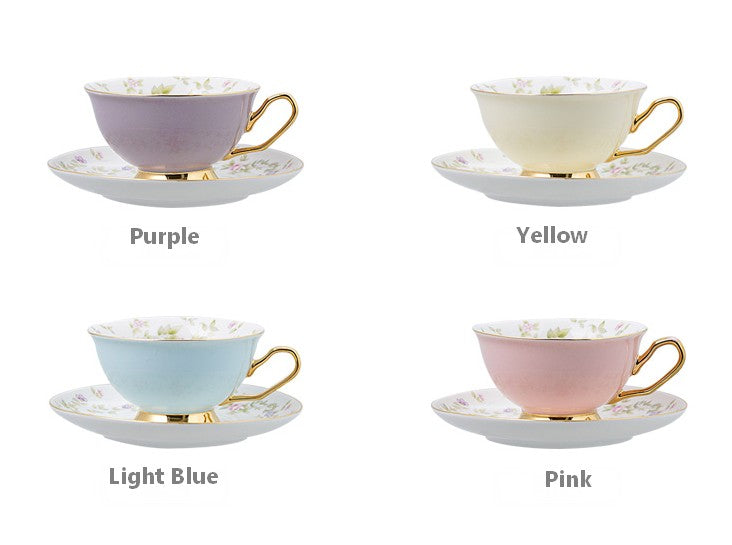 Beautiful British Tea Cups, Unique Afternoon Tea Cups and Saucers, Ele –  artworkcanvas