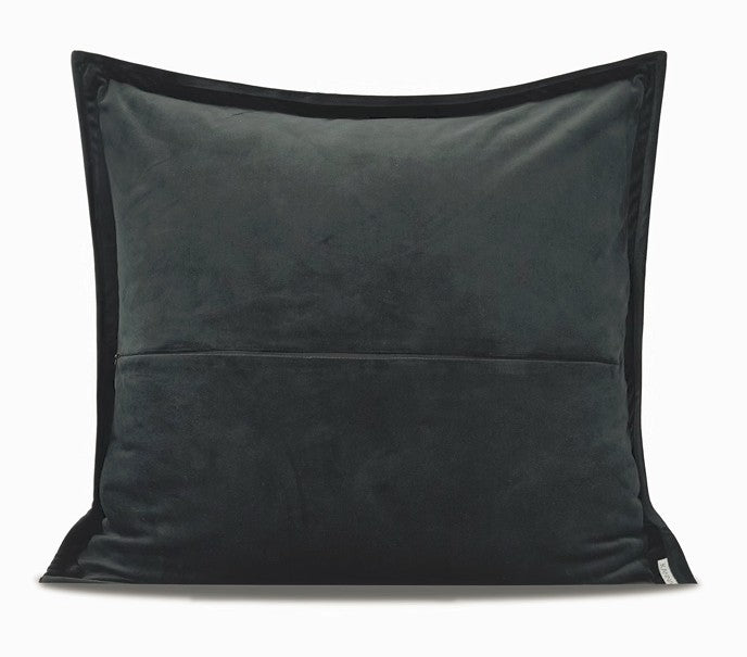 Large black fashion velvet cushions