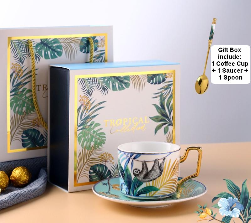 Unique Coffee Cup and Saucer in Gift Box as Birthday Gift, Elegant Pin –  artworkcanvas