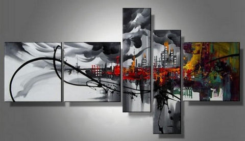 5 Piece Canvas Paintings for Sale, Buy Heavy Texture Paintings Online ...