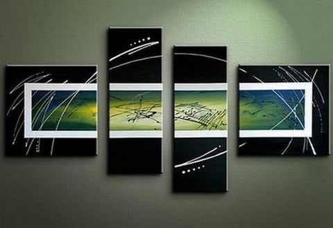 4 Piece Abstract Paintings on Sale, Affordable Canvas Artwork for Sale ...