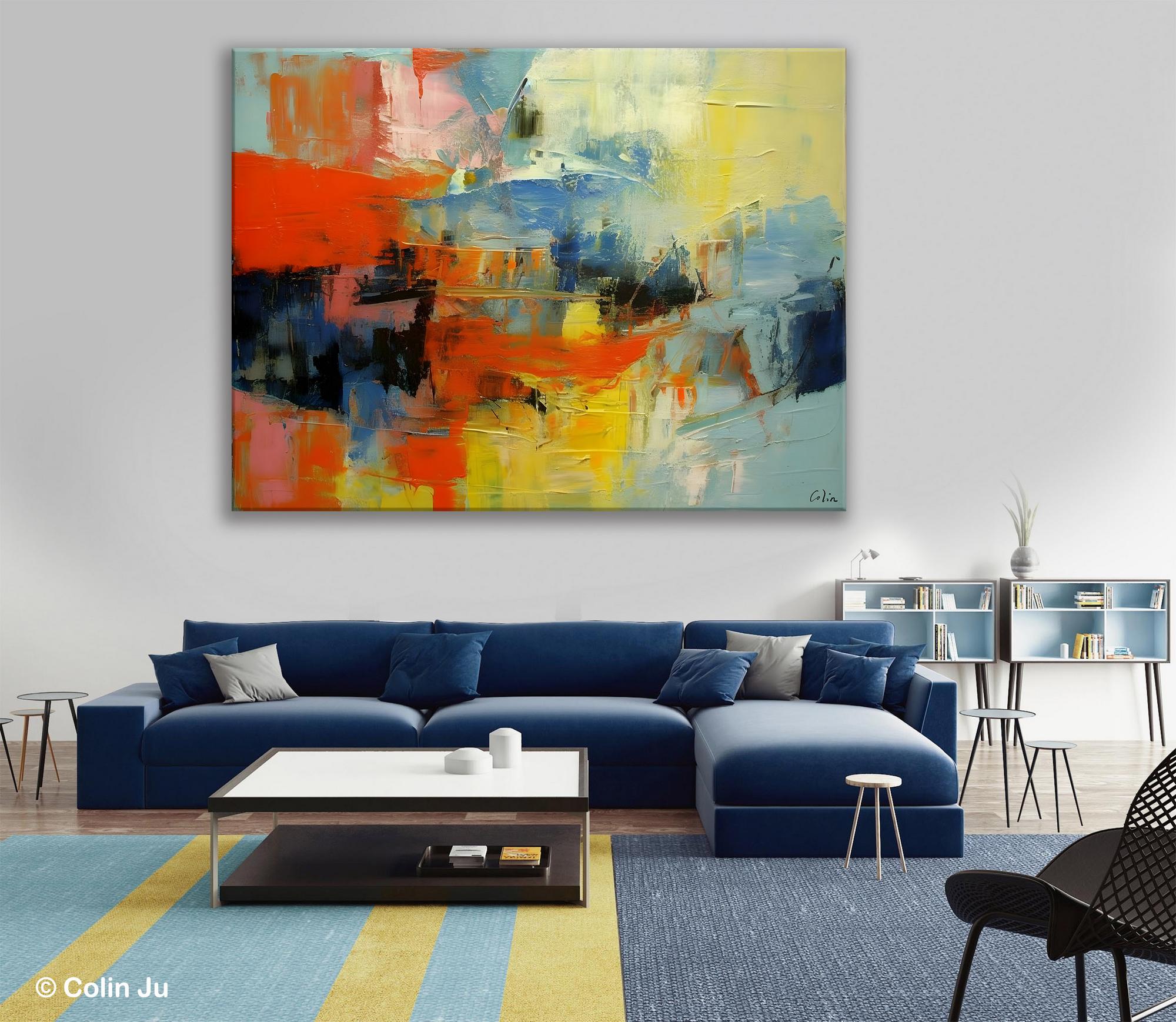 Painting Original Large Acrylic Canvas Wall Art, Modern Painting Art on cheapest Canvas, Custom Painting, 8th Anniversary Gift, Mum