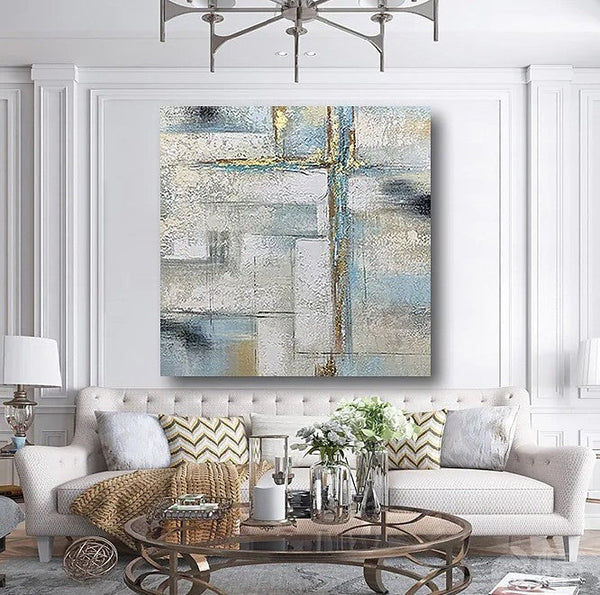 Simple Painting Ideas for Living Room, Acrylic Painting on Canvas, Large Paintings for Office, Buy Paintings Online, Oversized Canvas Paintings-artworkcanvas