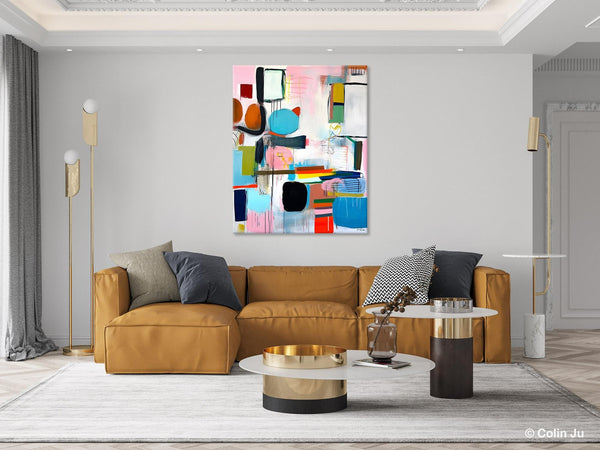 Original Acrylic Wall Art, Oversized Contemporary Acrylic Paintings, Abstract Canvas Paintings, Extra Large Canvas Painting for Living Room-artworkcanvas