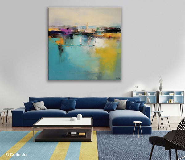 Large Abstract Painting for Bedroom, Modern Acrylic Paintings, Original Modern Wall Art Paintings, Oversized Contemporary Canvas Paintings-artworkcanvas