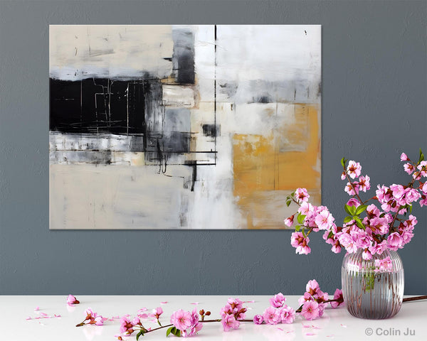 Modern Abstract Art Paintings, Extra Large Canvas Painting for Bedroom, Original Canvas Wall Art, Oversized Contemporary Acrylic Paintings-artworkcanvas