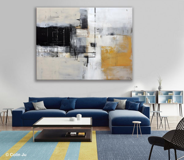 Modern Abstract Art Paintings, Extra Large Canvas Painting for Bedroom, Original Canvas Wall Art, Oversized Contemporary Acrylic Paintings-artworkcanvas