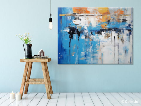 Oversized Canvas Paintings, Original Abstract Art, Modern Wall Art Ideas for Living Room, Palette Knife Painting, Contemporary Acrylic Art-artworkcanvas