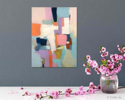 Extra Large Modern Wall Art, Acrylic Painting on Canvas, Contemporary Painting, Canvas Paintings for Dining Room, Original Abstract Painting-artworkcanvas