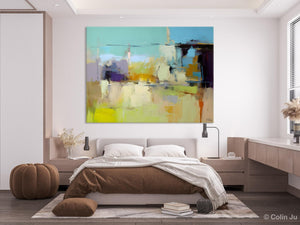 Large Acrylic Paintings on Canvas, Original Abstract Art, Contemporary Acrylic Painting on Canvas, Oversized Modern Abstract Wall Paintings-artworkcanvas