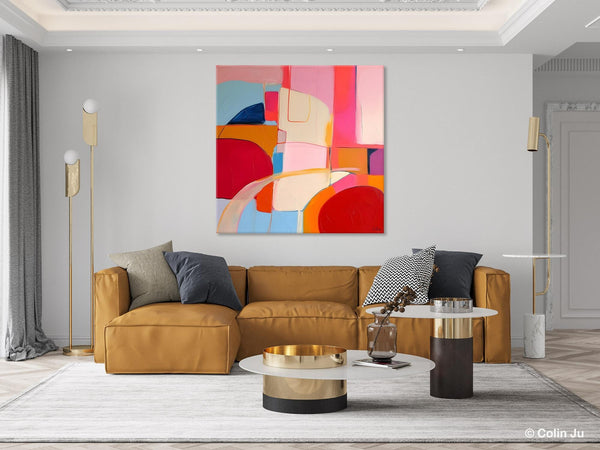 Modern Acrylic Artwork, Simple Canvas Paintings, Large Abstract Painting for Dining Room, Contemporary Canvas Art, Original Modern Wall Art-artworkcanvas