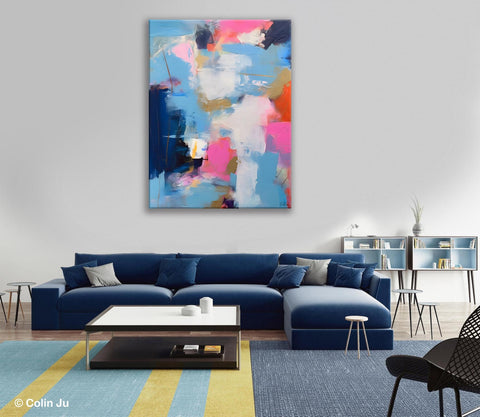 Oversized Modern Abstract Wall Paintings, Original Canvas Art, Contemporary Acrylic Painting on Canvas, Large Wall Art Painting for Bedroom-artworkcanvas