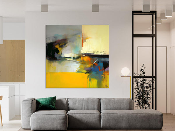 Simple Modern Acrylic Artwork, Modern Canvas Paintings, Large Abstract Art for Bedroom, Original Abstract Wall Art, Contemporary Canvas Art-artworkcanvas