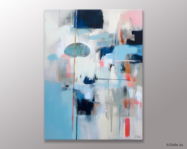 Large Wall Paintings for Bedroom, Contemporary Abstract Paintings on Canvas, Oversized Abstract Wall Art Paintings, Original Abstract Art-artworkcanvas