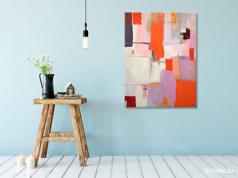 Large Modern Canvas Art for Dining Room, Simple Abstract Art, Large Original Wall Art Painting for Bedroom, Acrylic Paintings on Canvas-artworkcanvas