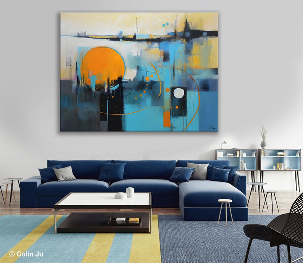 Oversized Canvas Wall Art Paintings, Original Modern Artwork, Large Abstract Painting for Bedroom, Contemporary Acrylic Painting on Canvas-artworkcanvas