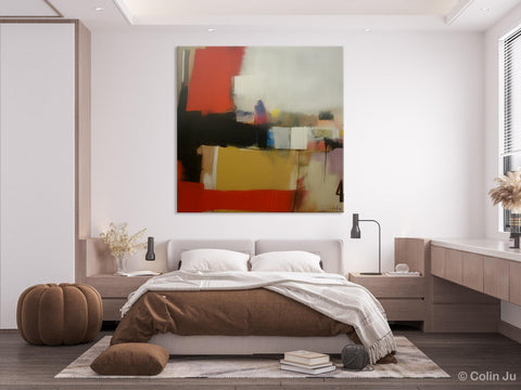 Modern Original Abstract Art, Canvas Paintings for Sale, Large Wall Art for Bedroom, Geometric Modern Acrylic Art, Contemporary Canvas Art-artworkcanvas