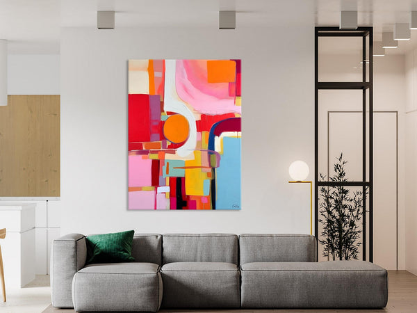 Simple Modern Wall Art, Oversized Contemporary Canvas Art, Original Abstract Paintings, Extra Large Acrylic Painting for Living Room-artworkcanvas