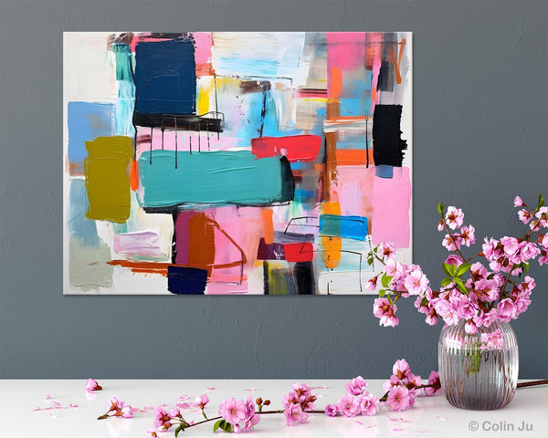 Original Abstract Art Paintings, Hand Painted Canvas Art, Acrylic Painting on Canvas, Large Canvas Art for Sale, Large Painting for Bedroom-artworkcanvas