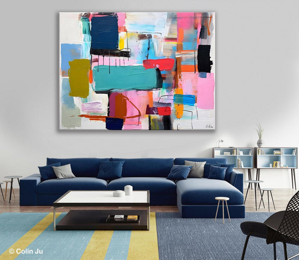 Original Abstract Art Paintings, Hand Painted Canvas Art, Acrylic Painting on Canvas, Large Canvas Art for Sale, Large Painting for Bedroom-artworkcanvas