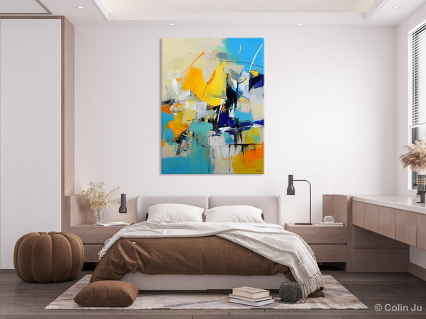 Original Canvas Wall Art, Oversized Contemporary Acrylic Paintings, Modern Abstract Paintings, Extra Large Canvas Painting for Living Room-artworkcanvas