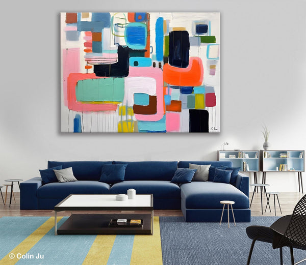 Contemporary Acrylic Paintings, Modern Wall Art Ideas for Living Room, Extra Large Canvas Paintings, Original Abstract Painting, Impasto Art-artworkcanvas