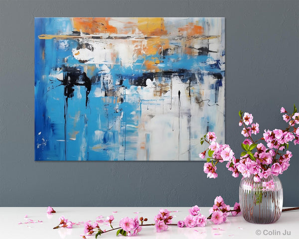 Oversized Canvas Paintings, Original Abstract Art, Modern Wall Art Ideas for Living Room, Palette Knife Painting, Contemporary Acrylic Art-artworkcanvas