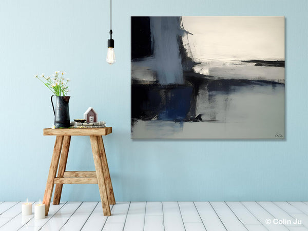 Abstract Painting for Bedroom, Large Original Abstract Art, Contemporary Acrylic Paintings, Abstract Painting on Canvas, Simple Wall Art-artworkcanvas