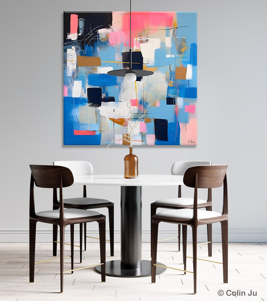 Modern Canvas Paintings, Contemporary Canvas Art, Original Modern Wall Art, Modern Acrylic Artwork, Large Abstract Painting for Dining Room-artworkcanvas