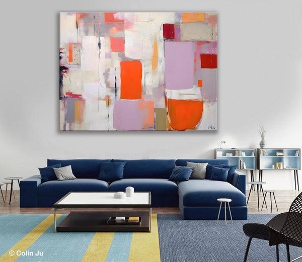 Large Wall Art Ideas for Bedroom, Hand Painted Canvas Art, Oversized Canvas Paintings, Original Abstract Art, Contemporary Acrylic Artwork-artworkcanvas