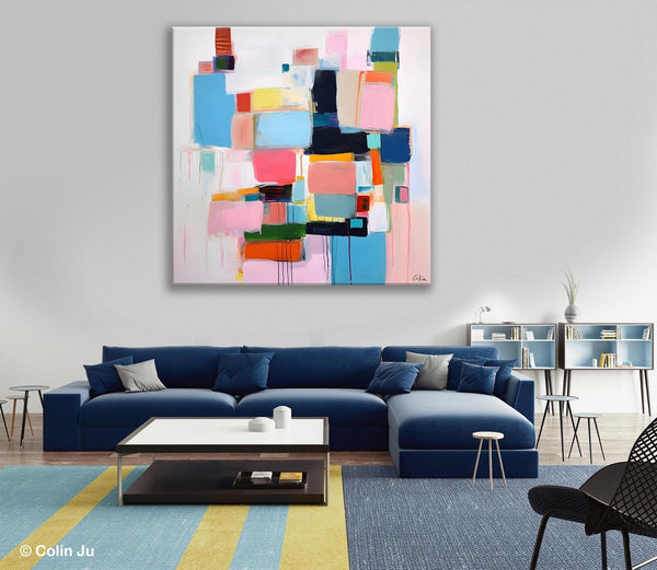 Modern Canvas Paintings, Large Abstract Art for Bedroom, Original Abstract Wall Art, Simple Modern Acrylic Artwork, Contemporary Canvas Art-artworkcanvas