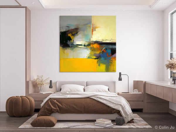 Simple Modern Acrylic Artwork, Modern Canvas Paintings, Large Abstract Art for Bedroom, Original Abstract Wall Art, Contemporary Canvas Art-artworkcanvas