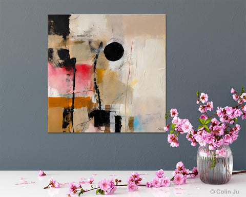 Modern Canvas Art Paintings, Abstract Wall Art for Bedroom, Original Modern Acrylic Artwork, Extra Large Abstract Paintings for Dining Room-artworkcanvas