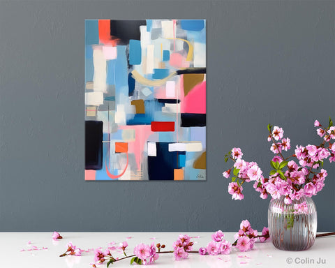 Original Modern Artwork, Contemporary Acrylic Painting on Canvas, Large Wall Art Painting for Bedroom, Oversized Abstract Wall Art Paintings-artworkcanvas