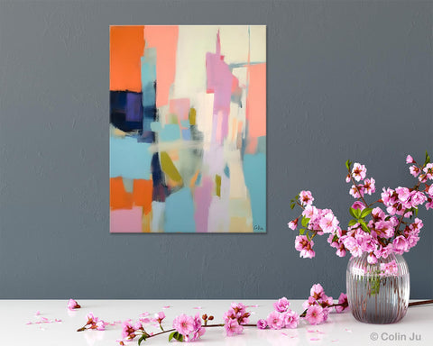 Large Modern Canvas Art for Bedroom, Original Wall Art Paintings, Large Paintings for Sale, Hand Painted Canvas Art, Acrylic Art on Canvas-artworkcanvas