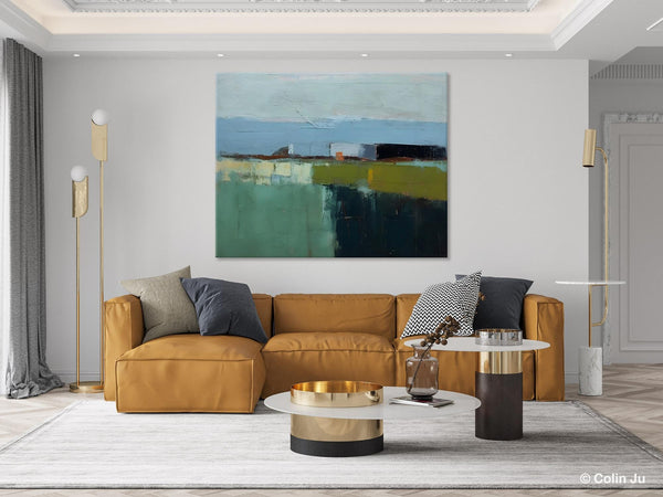 Landscape Acrylic Paintings, Landscape Abstract Painting, Modern Wall Art for Living Room, Original Abstract Art, Acrylic Painting on Canvas-artworkcanvas
